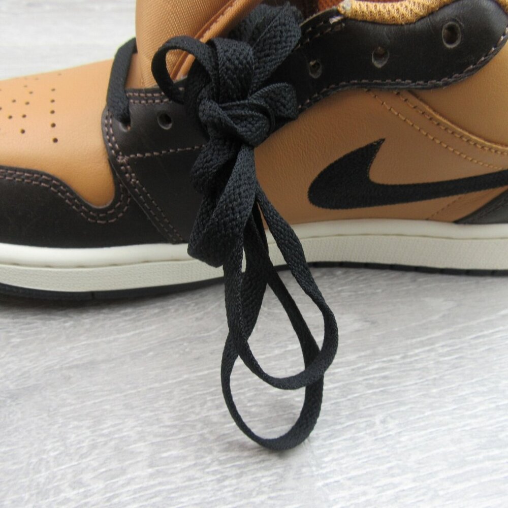 Air Jordan 1 Mid SE Sneakers Men's Size 9 Flax Baroque Brown NEW - Picture 10 of 14